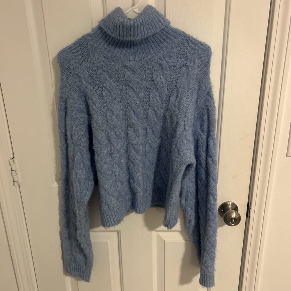 Princess Polly Size S/M blue turtleneck sweater